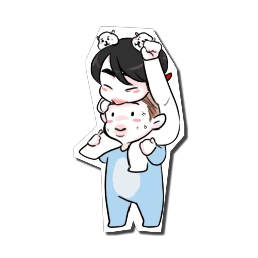 chibi bts, bts chibi, bts fanart, namjin chibi, chibi bts namjina