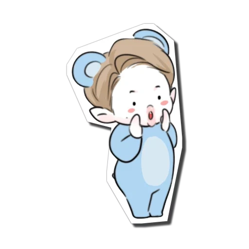 chibi bts, bts chibi, bts fanart, chibi bts nan jun, bts chibi nanjun koala