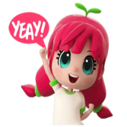 sarah, um brinquedo, figura brinquedos, doll strawberry, doll charlotte strawberry