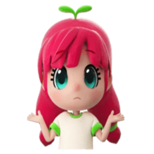 um brinquedo, charlotte doll strawberry, mini bonecas charlotte strawberry, charlotte strawberry doll malinka, cheiro de morango de bonecas de charlotte