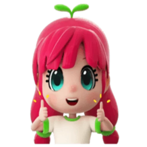 charlotte strawberry doll, charlotte strawberry aberdeen 8 cm, mini muñeca charlotte fresa, charlotte fresa frambuesa muñeca, pastel de fresa charlotte strawberry doll
