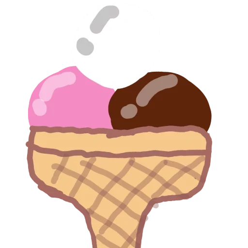 es krim yang indah, es krim pencuci mulut, es krim kartun, ice cream cartoon, ilustrasi es krim