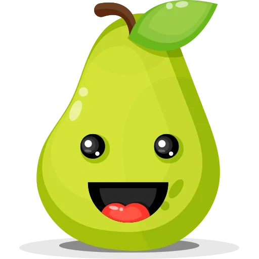 avocado, kawai pear, pear fruit, chuan pear, avocado cartoon
