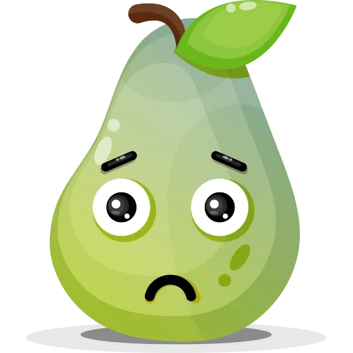 pear, plants, pear stripes, sad pear, pear-eye vector