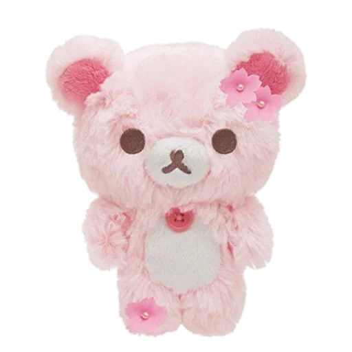 корилаккума розовый, мягкая игрушка медведь, плюшевая игрушка сакура, мягкая игрушка корилаккума, мишка розовый рилаккума сакура