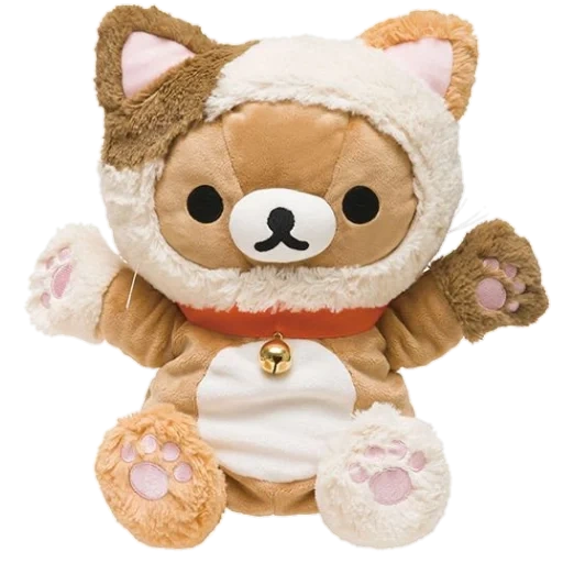 rilakkuma cat, рилаккума игрушка, rilakkuma plushie, игрушка кот рилаккума, мишка рилаккума мягкая игрушка