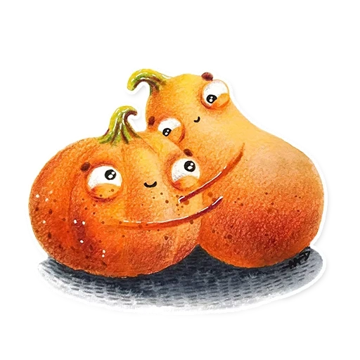 süße kürbis, the pear eye, süße kürbis, lustige früchte