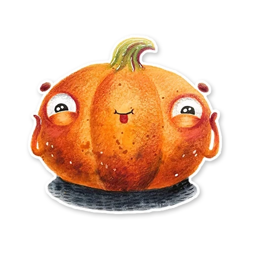 preciosa calabaza, linda calabaza, calabaza de halloween, ilustración de calabaza