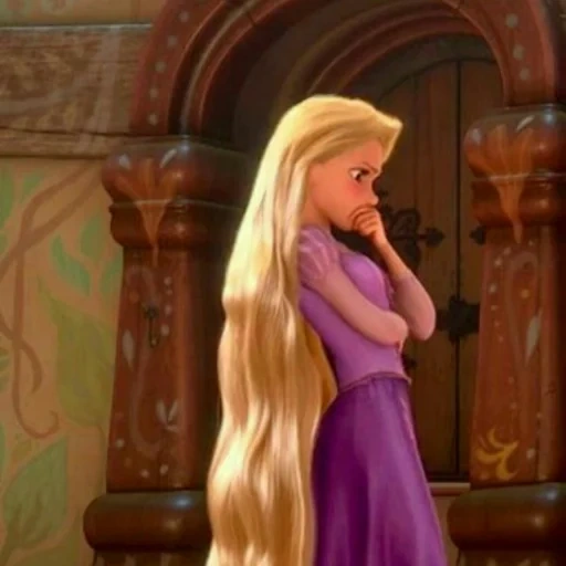 niña, rapunzel, princesa de pelo largo, cabello largo princesa peinado, caricatura princesa de pelo largo