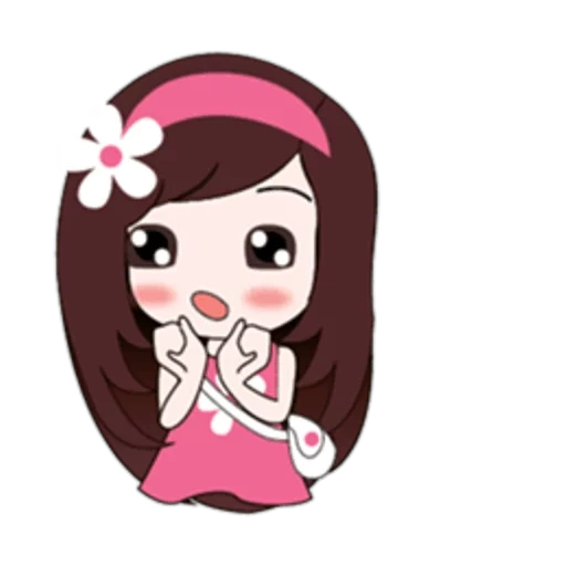 clipart, fille, filles anime, filles adorables, dessins mignons de chibi