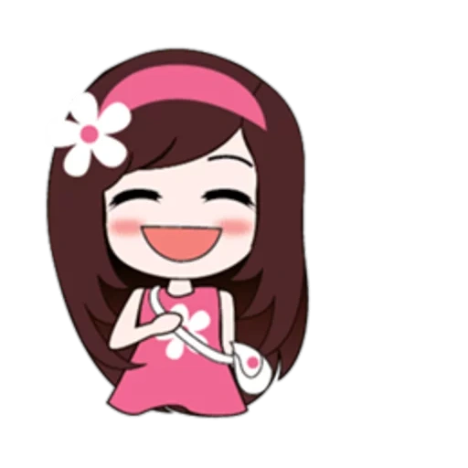 chibi, girls, clipart, girls, chocolate girl