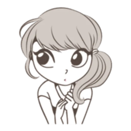 chibi, picture, anime drawings, coloring pages, coloring cute girls