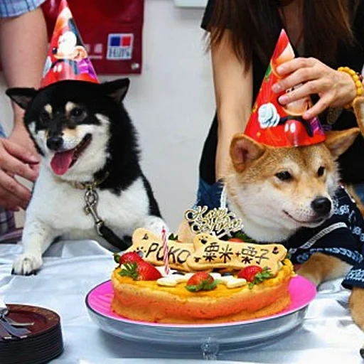 animals, shiba inu, shiba inu dog, shiba's cake, pets