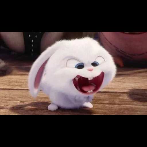 evilla zvea, conejo enojado, la vida secreta de las mascotas, la vida secreta de las mascotas es el conejo malvado, vida secreta de las mascotas 2 bola de nieve de conejo