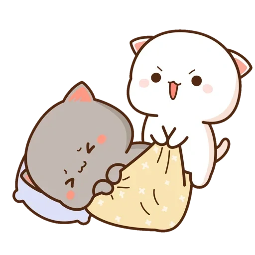 kitty chibi kawaii, dessins kawaii mignons, beaux chats kawaii, mochi mochi pêche chat, kawaii cats love