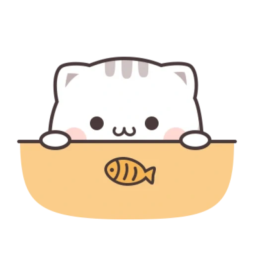 cats, kothai tien, chat de pêche mochi, phoque de kawai, dessins de phoques mignons