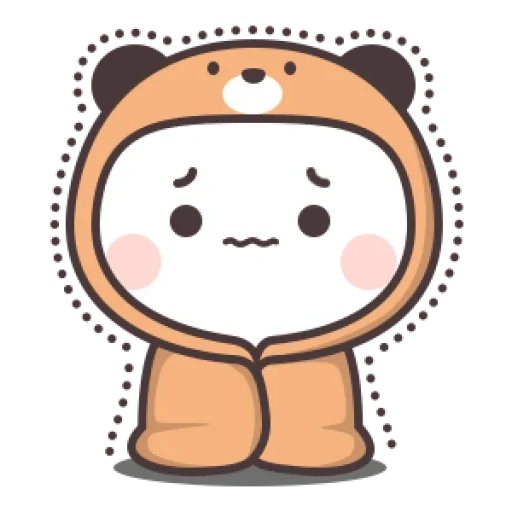 kawaii, clipart, bt 21 chimmy, açúcar de brownie, desenhos kawaii fofos