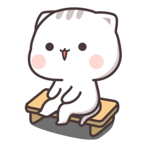 joli, chats, ko chan, wechat cats chibi, dessins de chats mignons