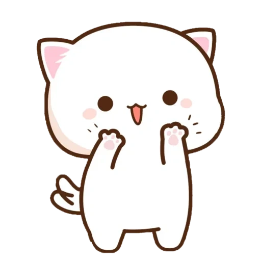 kawaii cat, gatti kawaii, disegni di kawaii carini, kawaii gatto bianco, bella gatti kawaii
