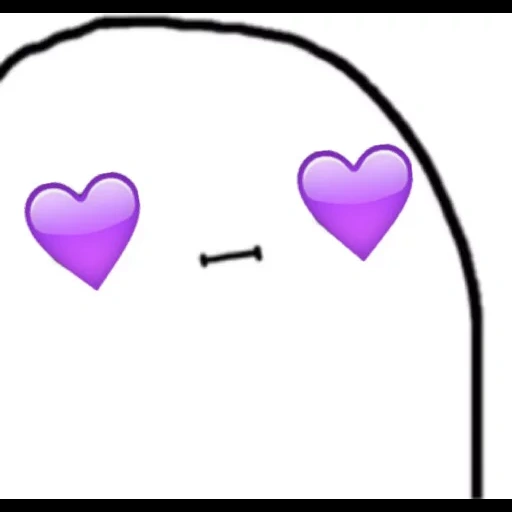 cœur, le cœur des emoji, le cœur des emoji, cœur violet