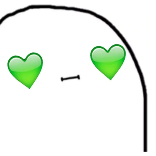 corazón, captura de pantalla, corazón verde, corazones sobre la cabeza