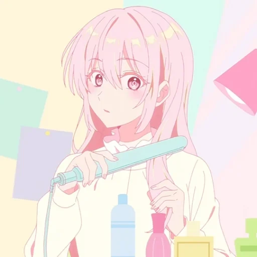 anime, anime cute, pink anime, anime charaktere, niedliche anime-muster