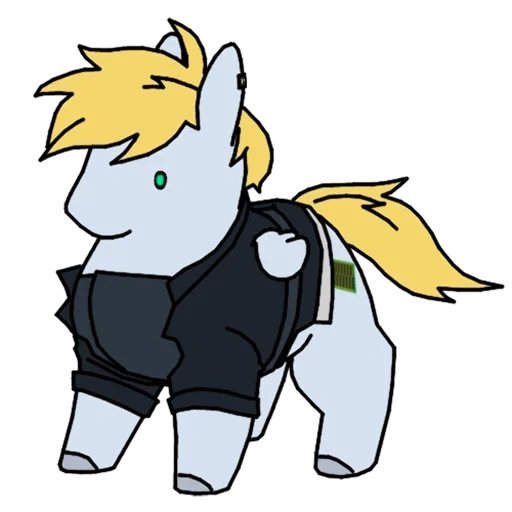 pony, anime, dio pony, gradient pony, prince blueblood pony