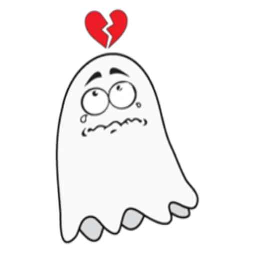picture, ghost, ghost drawing, cartoon ghost, sad ghost