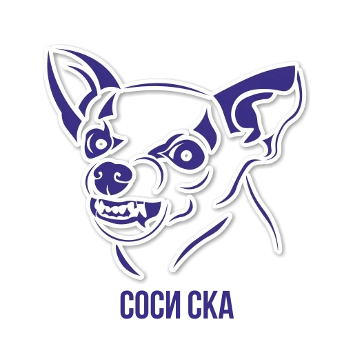 chihuahua, cabeça de arma chihuahua, cão chihuahua, chihuahua logo, modelo chihuahua