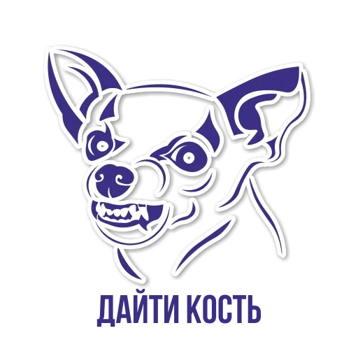 chihuahua, anjing chihuahua, logo chihuahua, stiker chihuahua