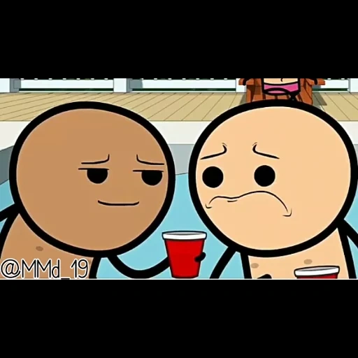 anime, kartun makanan kaleng, wajah kebahagiaan sianida, sianida dan kebahagiaan, shortrages of cyanide happiness animated series