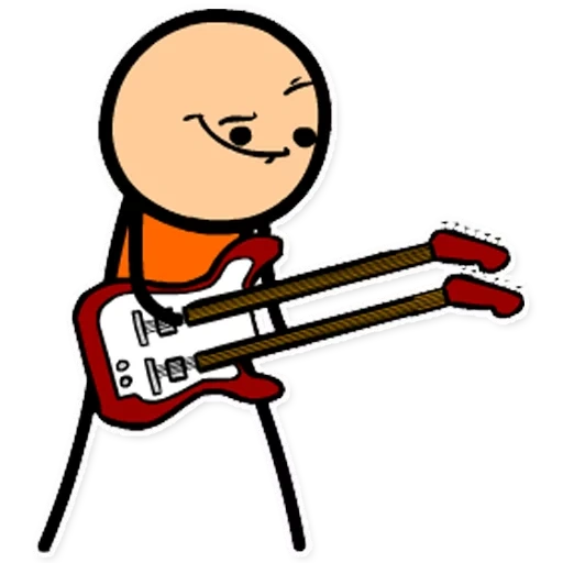 el juego es guitarra, tocar la guitarra, nokia ukelele, guitarra de estilo, persona de dibujos animados con guitarra