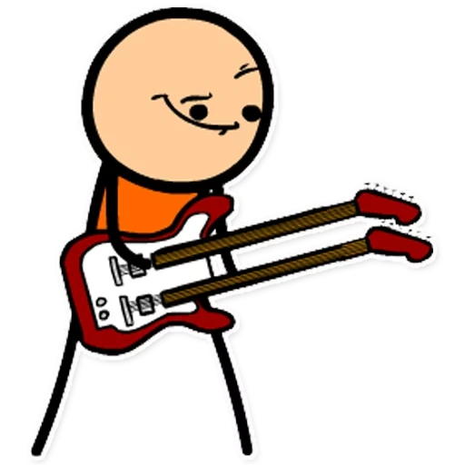 play the guitar, play the guitar, nokia ukulele, play the guitar, cartoon man plays guitar