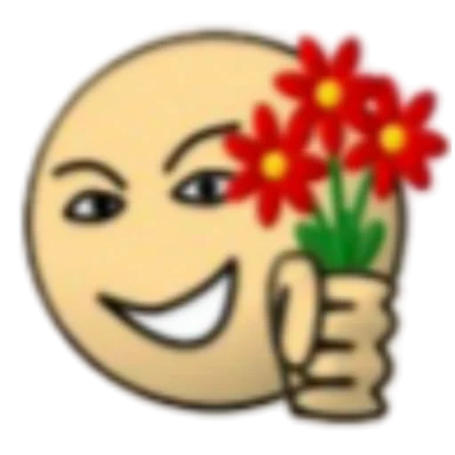 smiles, smiley, smiley flower, smiley with flowers, smileik gives fools of a fool