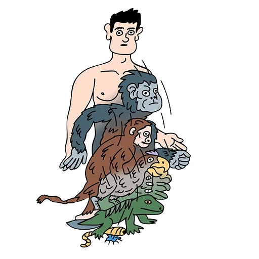 shinhwa, male, people, illustration, neanderthal