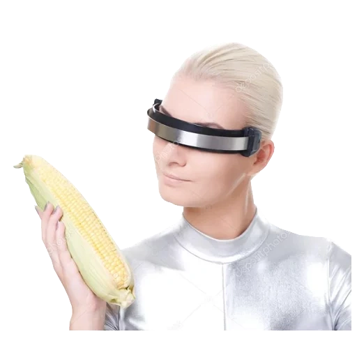 oculus quest, meme de milho, este meme do futuro, mulher cibernética com milho, meme do futuro sobre milho