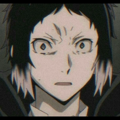 atsushi akutagawa, écran akutagawa, chiens errants, ryunosuke akutagawa, le regard fou de ryunosuke akutagawa