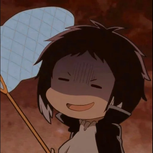 anime, ide anime, akutagawa chibi, karakter anime, ryunoske akutagawa