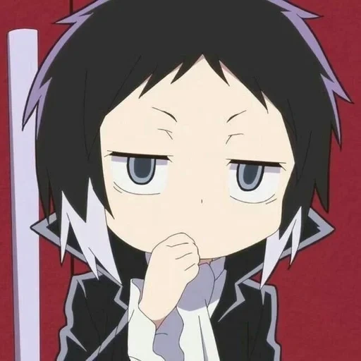 la figura, personaggio di anime, bsd wan akutagawa, akutagawa ryunosuke, personaggio anime di chibi