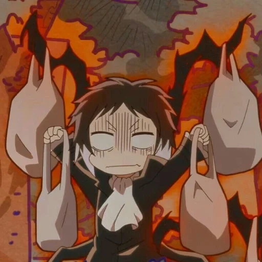 personajes de animación, medio de akutagawa dragon, bungou stray dogs, gran perro callejero, animación de akutagawa dragon