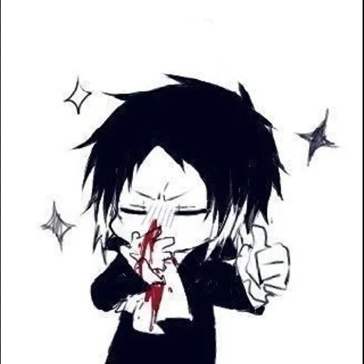 akutagawa, akutagawa bsd, ryunoske akutagawa, gin akutagawa chibi, akutagawa ryunoske chibi