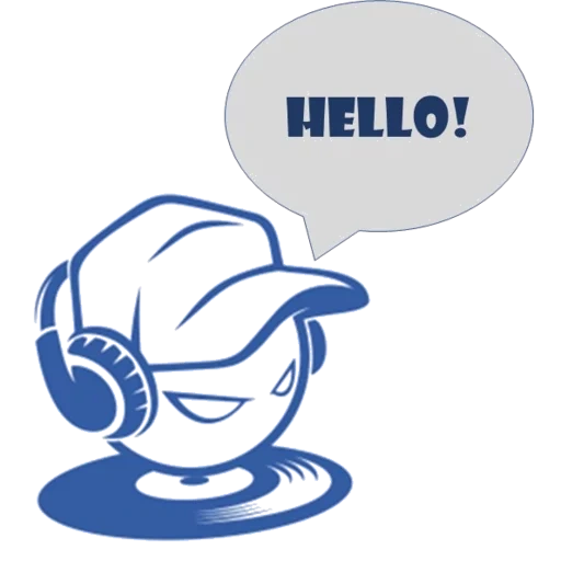 soundcloud, bab hello, hallo bubble, hallo icon, dj logo