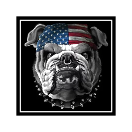 bandana, boldog bandana, american bulldog, american bulldog t rirt, t shirt dengan american bulldog