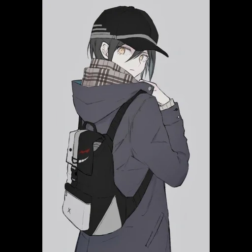 anime boy, shuichi saihara, detective anime art, esthétique du sucre de piscine, danganronpa v3 killing harmony