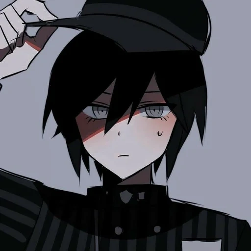 figure, anime boy, shuichi saihara, personnages d'anime, art des personnages d'anime