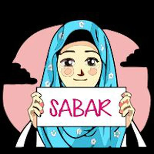 hijab, jeune femme, anime musulman, watsap musulman