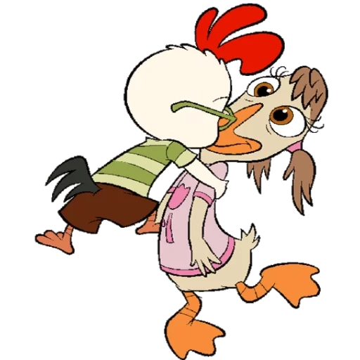abby mallard, tsytnok tsypa, tsytnok tsypa art, chicken chicken with a white background, cartoon chicken chicken duck