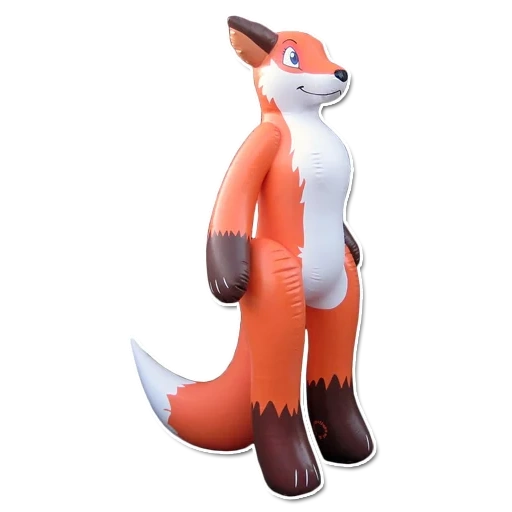 fox, fox, fox figurine, infatable fox, fox toy