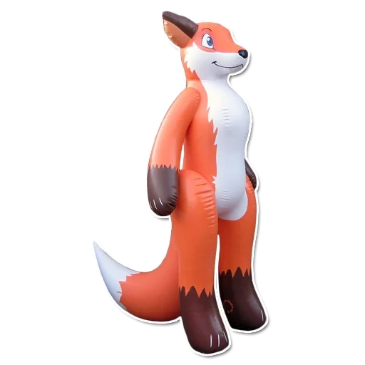 лиса, лисица, фигурка лисы, inflatable fox, игрушка лисенок