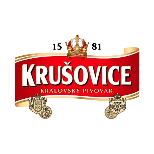 trituros originales, krushovich imperial, logotipo de krusovice beer, logotipo imperial de krushovich, crucian imperial es ligero